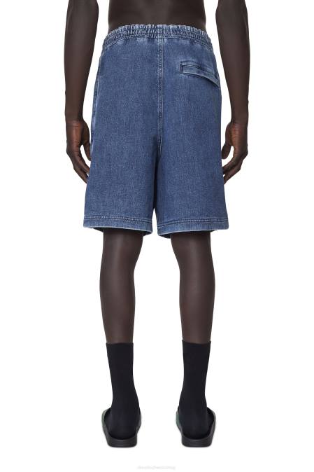 Diesel Männer Mittelblau D-Boxy-Track-Denim-Shorts Bekleidung 8608402
