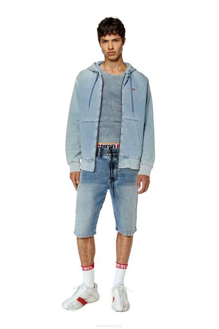 Diesel Männer Mittelblau d-krooley-short jogg Bekleidung 8608376