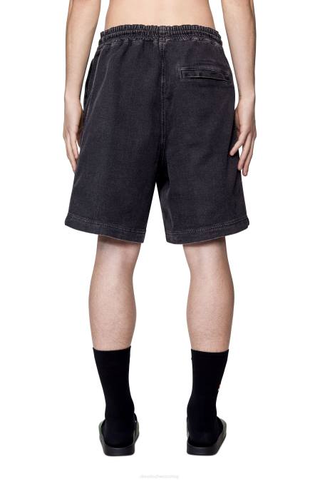 Diesel Männer schwarz/dunkelgrau D-Boxy-Track-Denim-Shorts Bekleidung 8608386