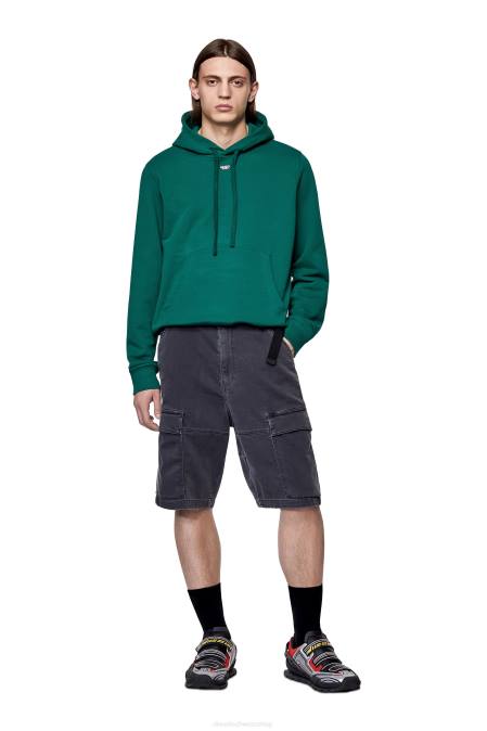 Diesel Männer schwarz/dunkelgrau D-Krooley Joggjeans Cargo-Shorts Bekleidung 8608403