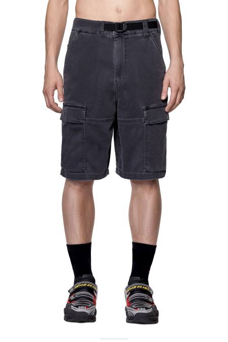 Diesel Männer schwarz/dunkelgrau D-Krooley Joggjeans Cargo-Shorts Bekleidung 8608403