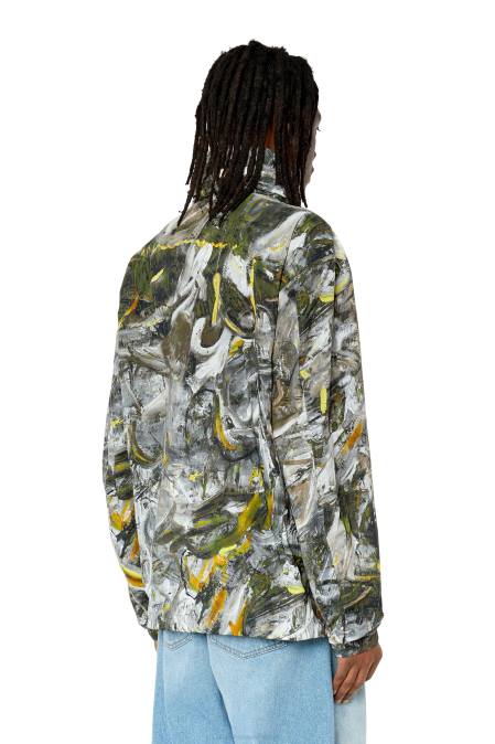 Diesel Männer Schwarz-Weiss J-Warrel-Druck Bekleidung 860847