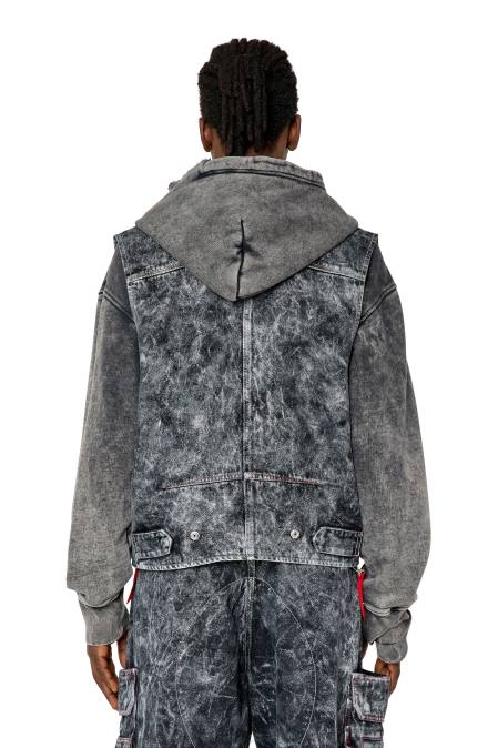 Diesel Männer schwarz/dunkelgrau d-samp Bekleidung 860875