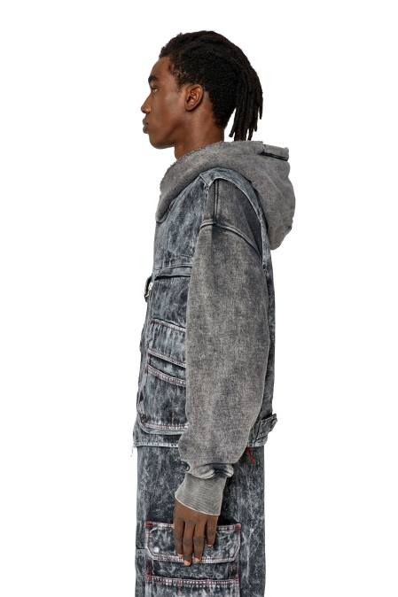 Diesel Männer schwarz/dunkelgrau d-samp Bekleidung 860875