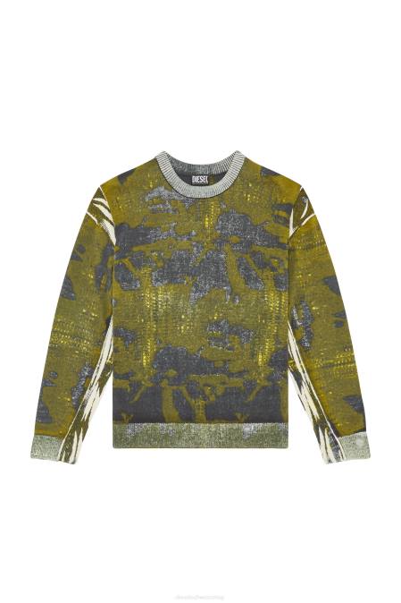 Diesel Männer Schwarz Grün k-laran Bekleidung 8608108