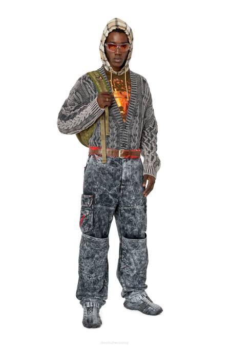 Diesel Männer grau k-elindo Bekleidung 8608114