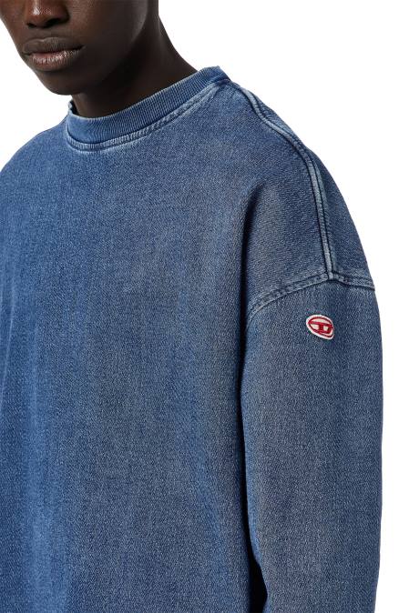 Diesel Männer Mittelblau D-Krib Track Denim-Sweatshirt Bekleidung 8608152