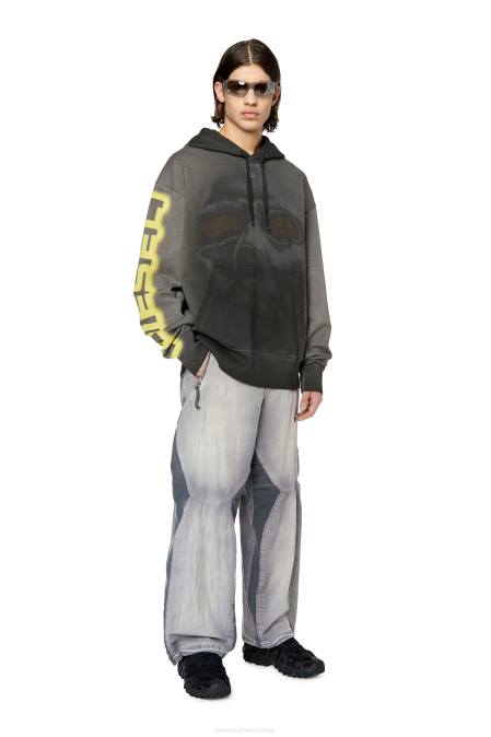 Diesel Männer Schwarz s-macs-hood-h1 Bekleidung 8608164