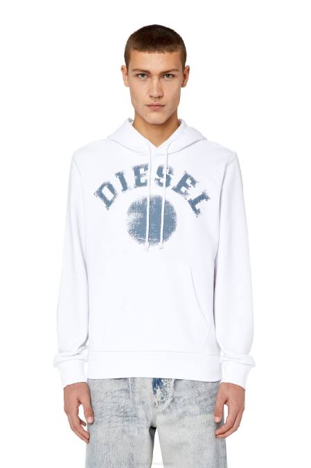 Diesel Männer Weiss s-ginn-hood-k30 Bekleidung 8608153
