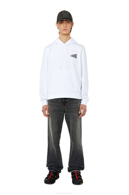 Diesel Männer Weiss s-ginn-hood-k31 Bekleidung 8608165
