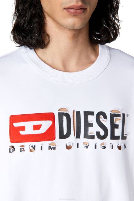 Diesel Männer Weiss s-macs-divstroyed Bekleidung 8608160