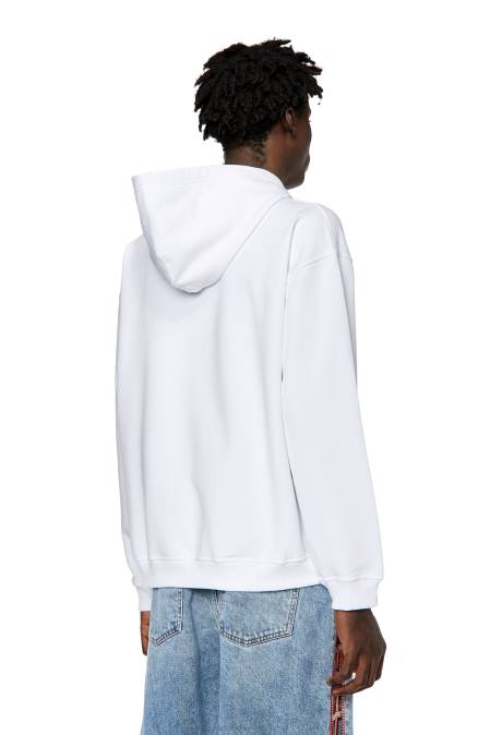 Diesel Männer Weiss s-nlabel-hood Bekleidung 8608133