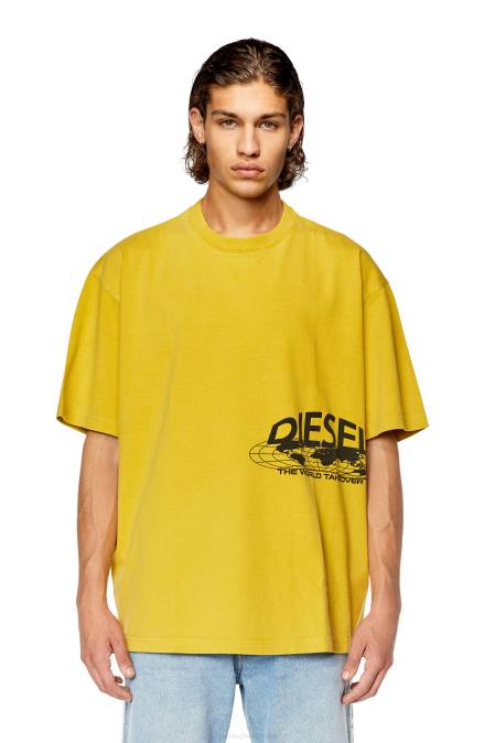 Diesel Männer Gelb t-wash-l5 Bekleidung 8608259