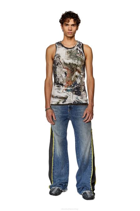 Diesel Männer Schwarz-Weiss t-lifty-l2 Bekleidung 8608275