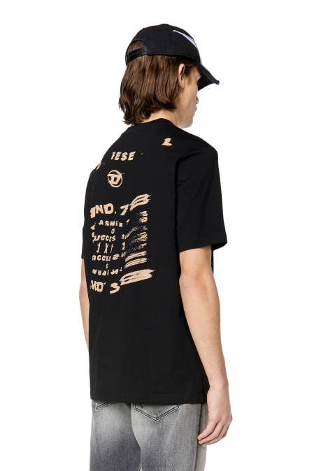 Diesel Männer Schwarz t-just-g9 Bekleidung 8608210