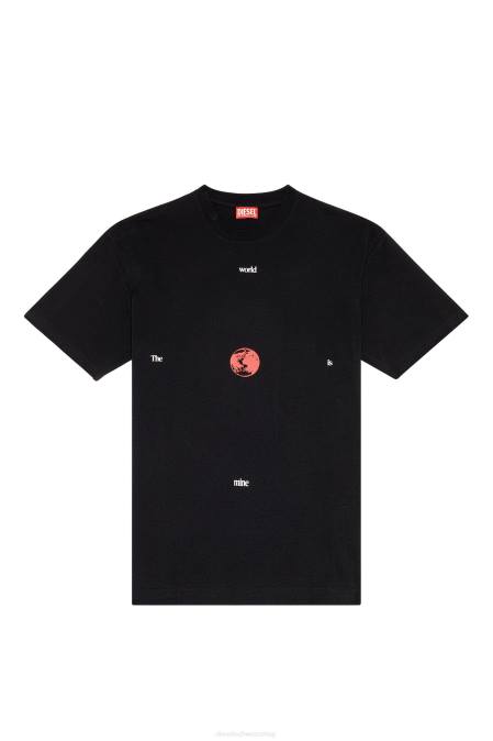 Diesel Männer Schwarz t-wash-l9 Bekleidung 8608242