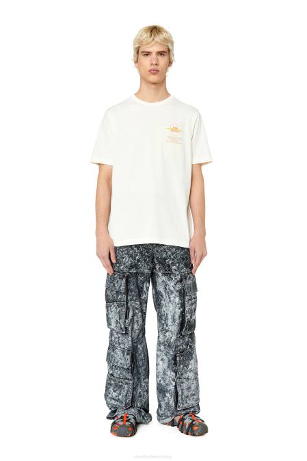Diesel Männer Weiss T-Beutel Bekleidung 8608222