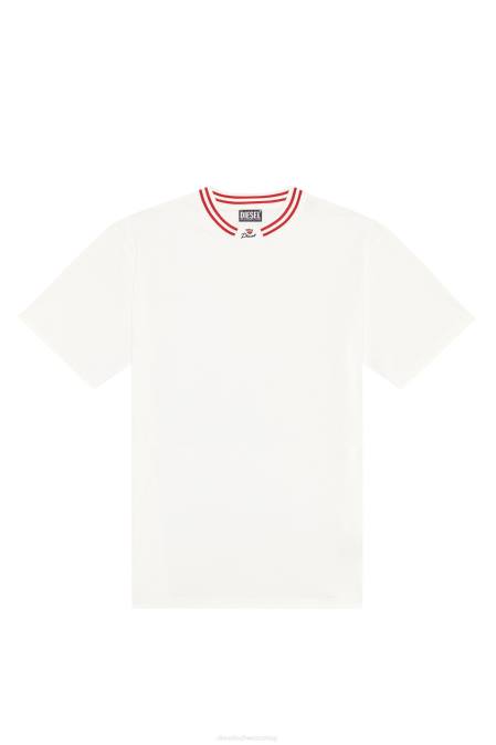 Diesel Männer Weiss T-Krone Bekleidung 8608217