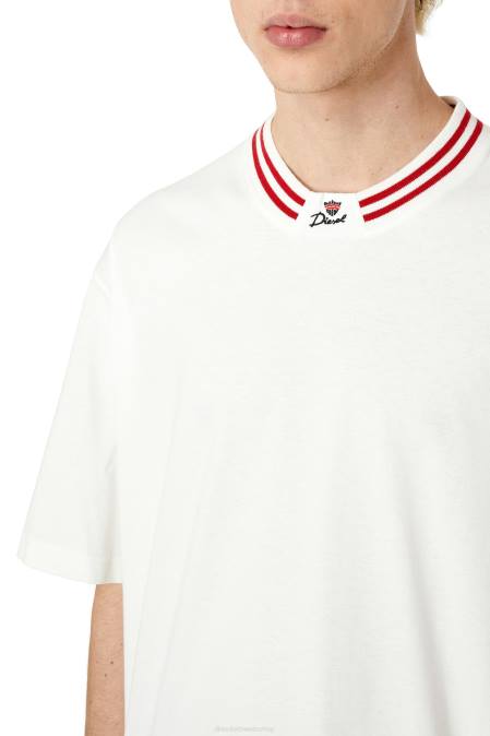 Diesel Männer Weiss T-Krone Bekleidung 8608217