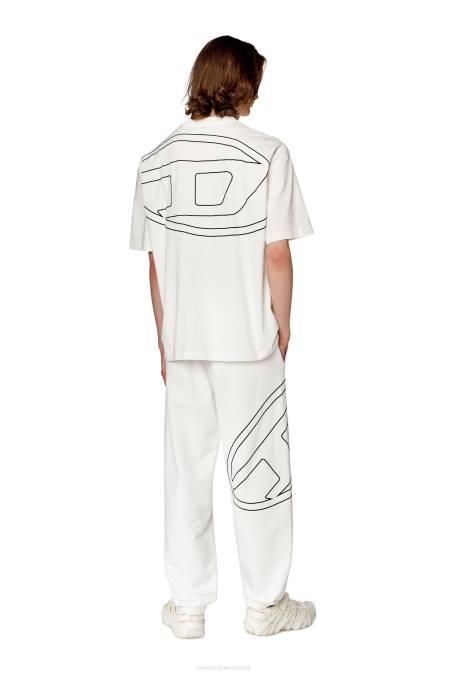 Diesel Männer Weiss t-boggy-megoval-d Bekleidung 8608257