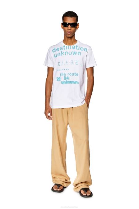 Diesel Männer Weiss t-diegor-k63 Bekleidung 8608250