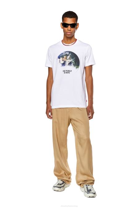 Diesel Männer Weiss t-diegor-l4 Bekleidung 8608243