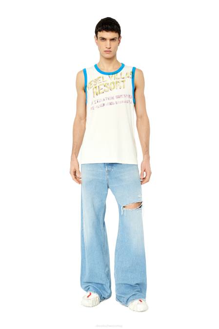 Diesel Männer Weiss t-hopfig Bekleidung 8608215