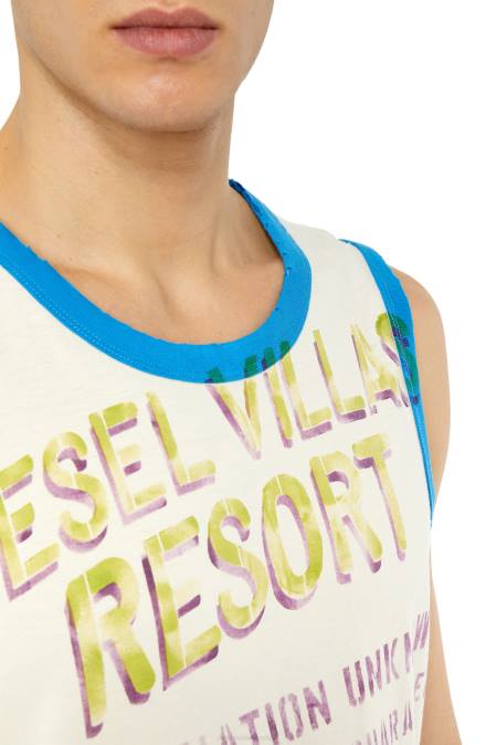 Diesel Männer Weiss t-hopfig Bekleidung 8608215