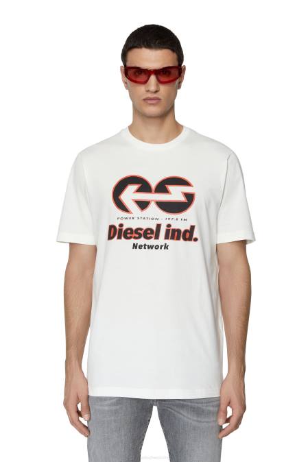 Diesel Männer Weiss t-just-e18 Bekleidung 8608200