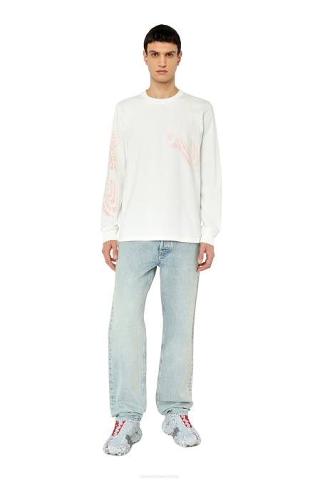 Diesel Männer Weiss t-just-ls-g1 Bekleidung 8608179