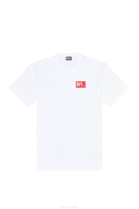 Diesel Männer Weiss t-nlabel Bekleidung 8608241
