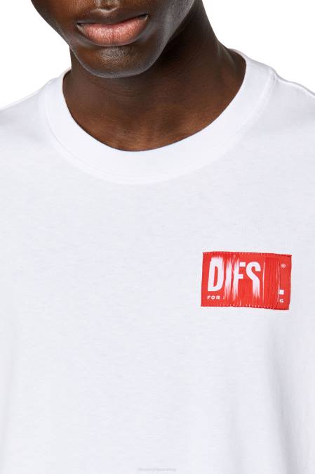 Diesel Männer Weiss t-nlabel Bekleidung 8608241