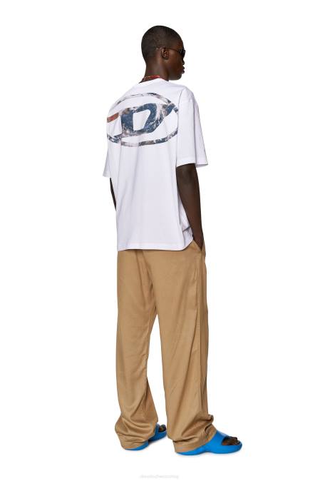 Diesel Männer Weiss t-wash-l6 Bekleidung 8608174