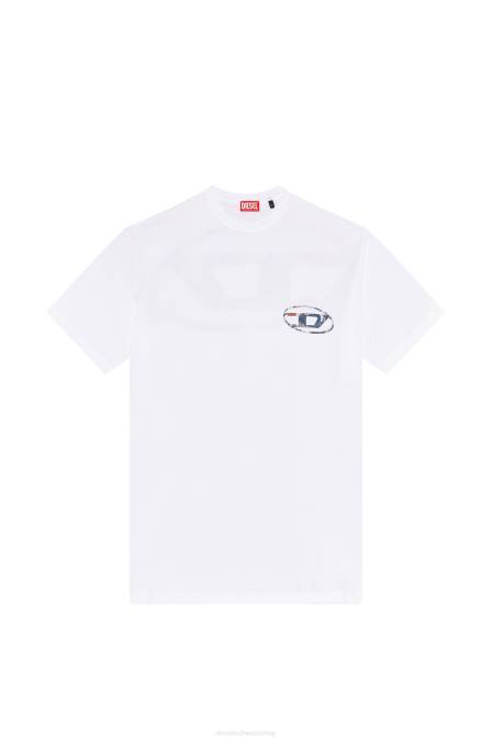Diesel Männer Weiss t-wash-l6 Bekleidung 8608174