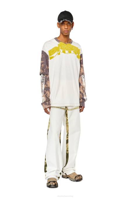 Diesel Männer Weiss t-wesher Bekleidung 8608191