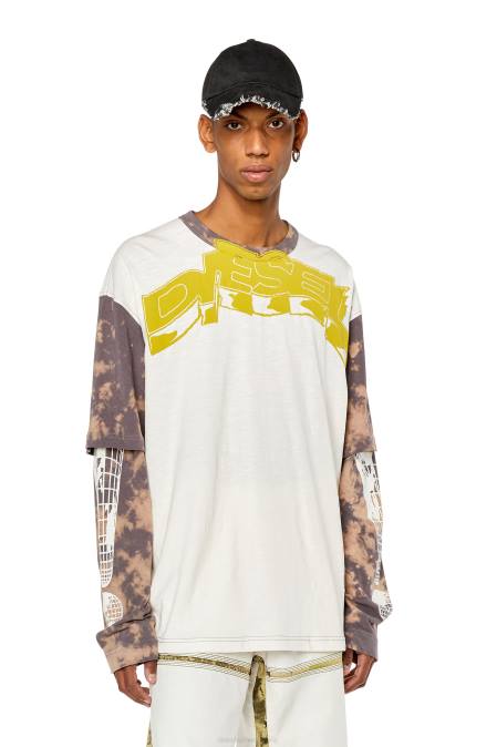 Diesel Männer Weiss t-wesher Bekleidung 8608191