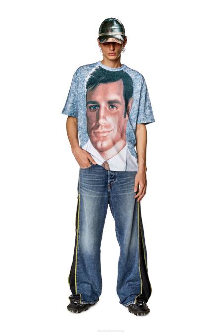 Diesel Männer azurblau pr-t-wash-23 Bekleidung 8608246