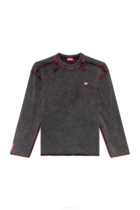 Diesel Männer dunkelgrau t-Woche-ls Bekleidung 8608277