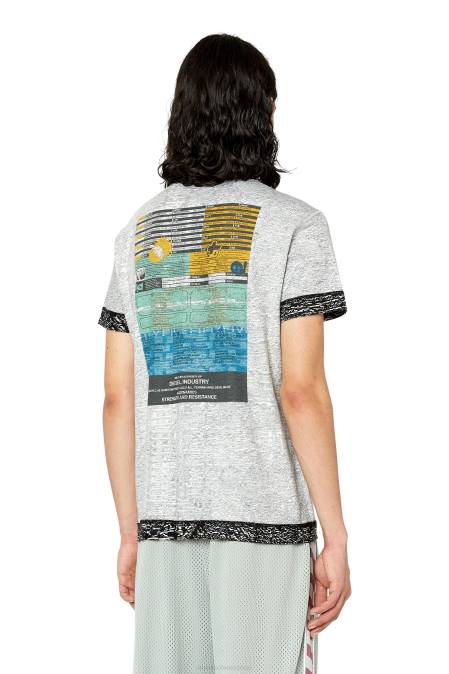 Diesel Männer grau t-inyside Bekleidung 8608173