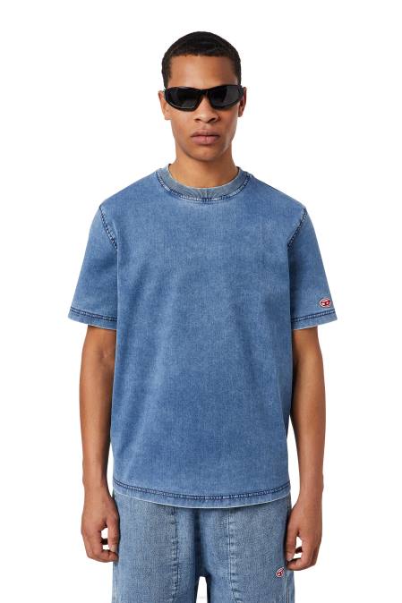 Diesel Männer hellblau D-Biggor Track-Jeans-T-Shirt Bekleidung 8608228