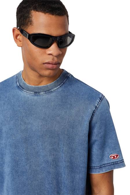 Diesel Männer hellblau D-Biggor Track-Jeans-T-Shirt Bekleidung 8608228