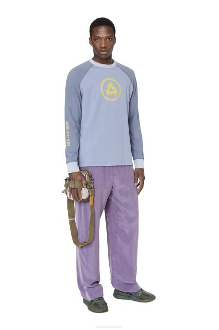 Diesel Männer hellblau t-juslan-ls Bekleidung 8608201