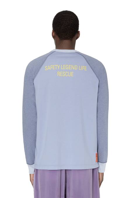 Diesel Männer hellblau t-juslan-ls Bekleidung 8608201