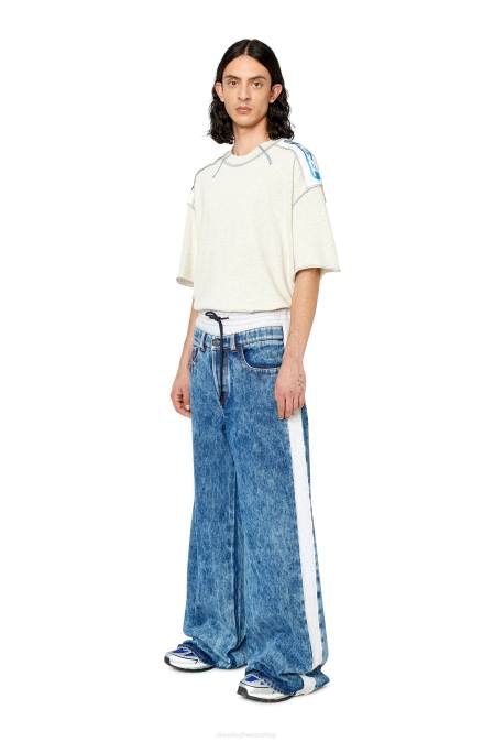 Diesel Männer hellgrau t-crahor-ss-g1 Bekleidung 8608189