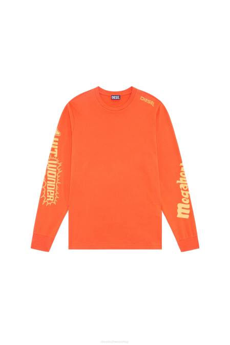 Diesel Männer orange t-just-ls-e6 Bekleidung 8608199