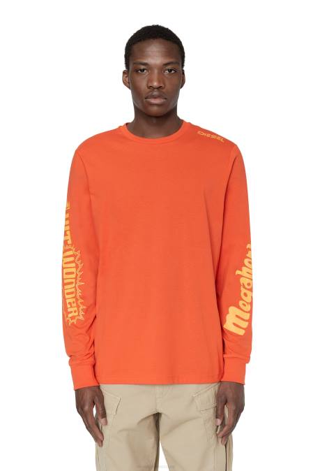 Diesel Männer orange t-just-ls-e6 Bekleidung 8608199