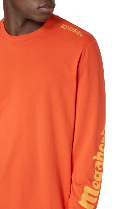 Diesel Männer orange t-just-ls-e6 Bekleidung 8608199