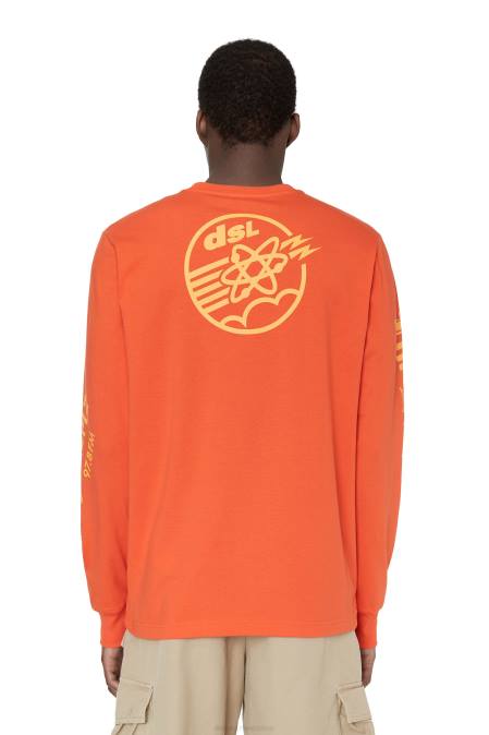 Diesel Männer orange t-just-ls-e6 Bekleidung 8608199