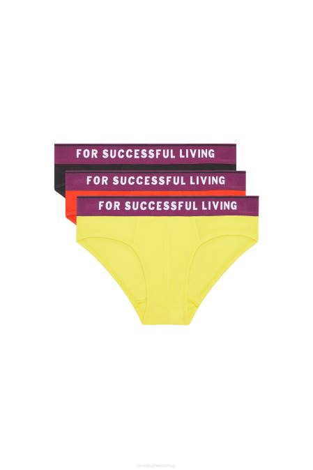 Diesel Männer Schwarz Gelb umbr-andre threepack Bekleidung 8608451