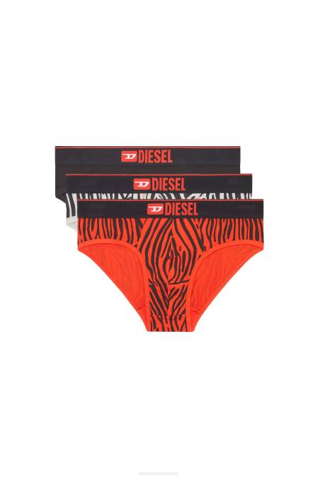 Diesel Männer Schwarz Rot umbr-andre threepack Bekleidung 8608454